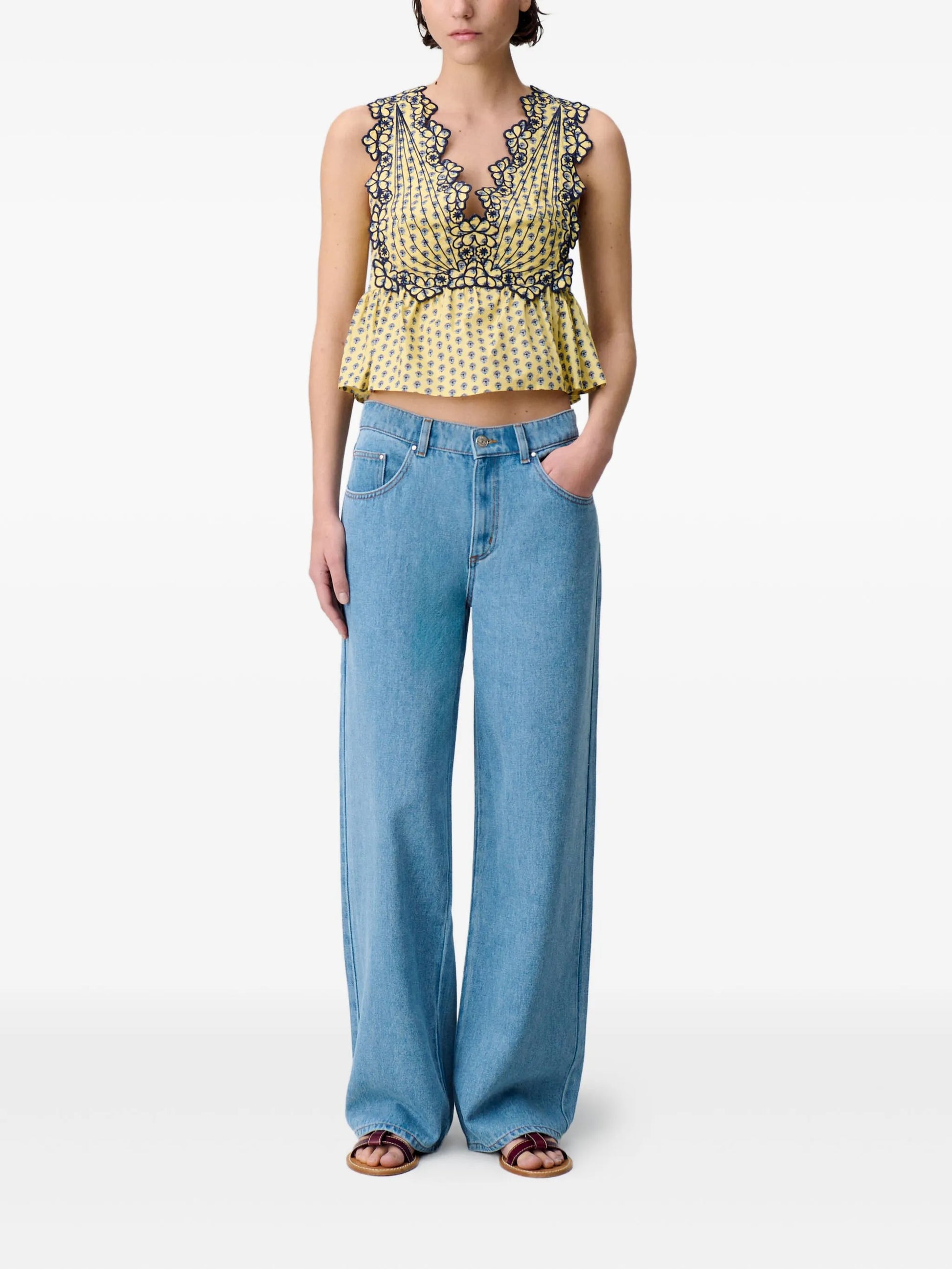 Claudie Pierlot embroidery.blouse