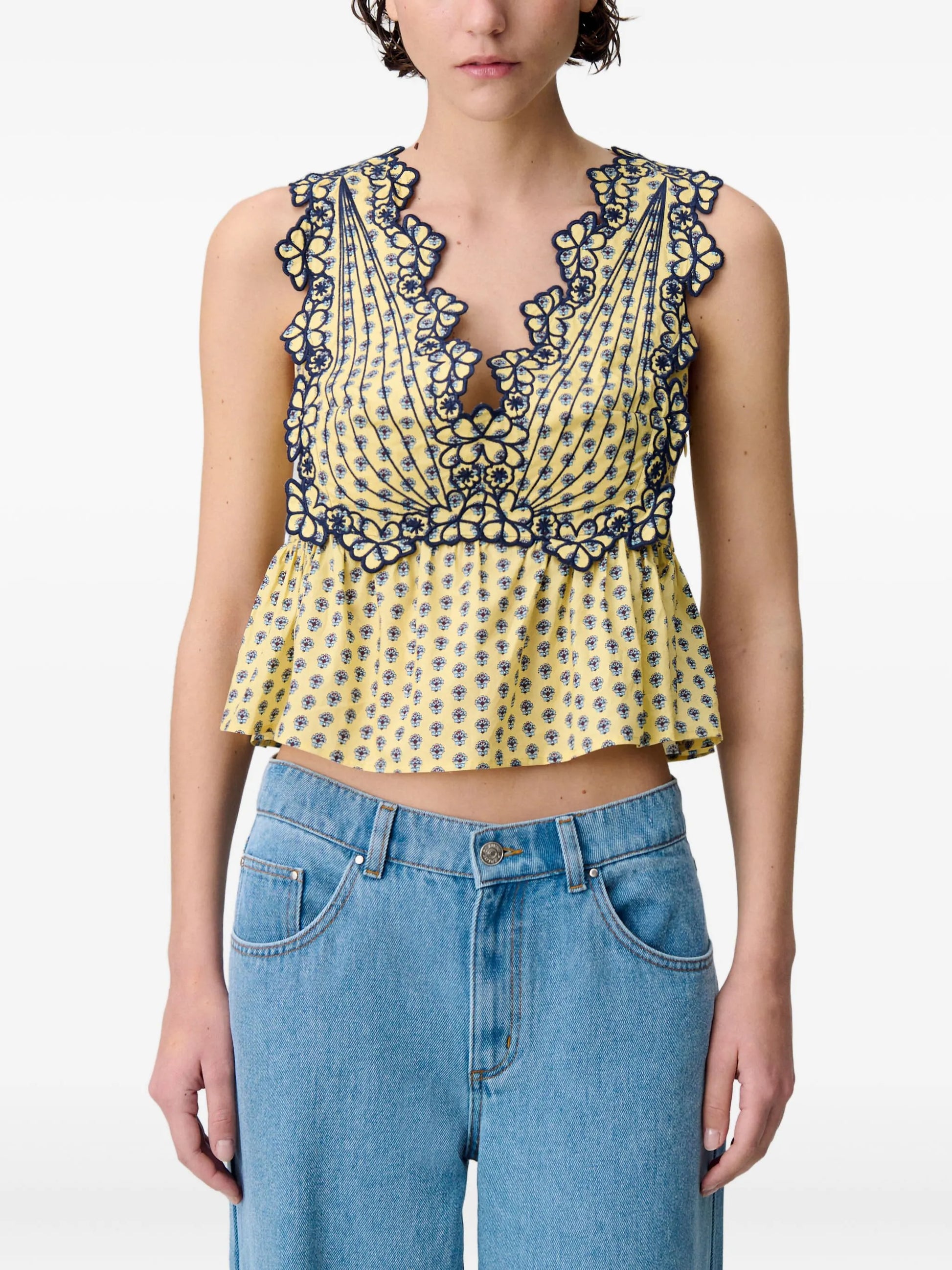 Claudie Pierlot embroidery.blouse
