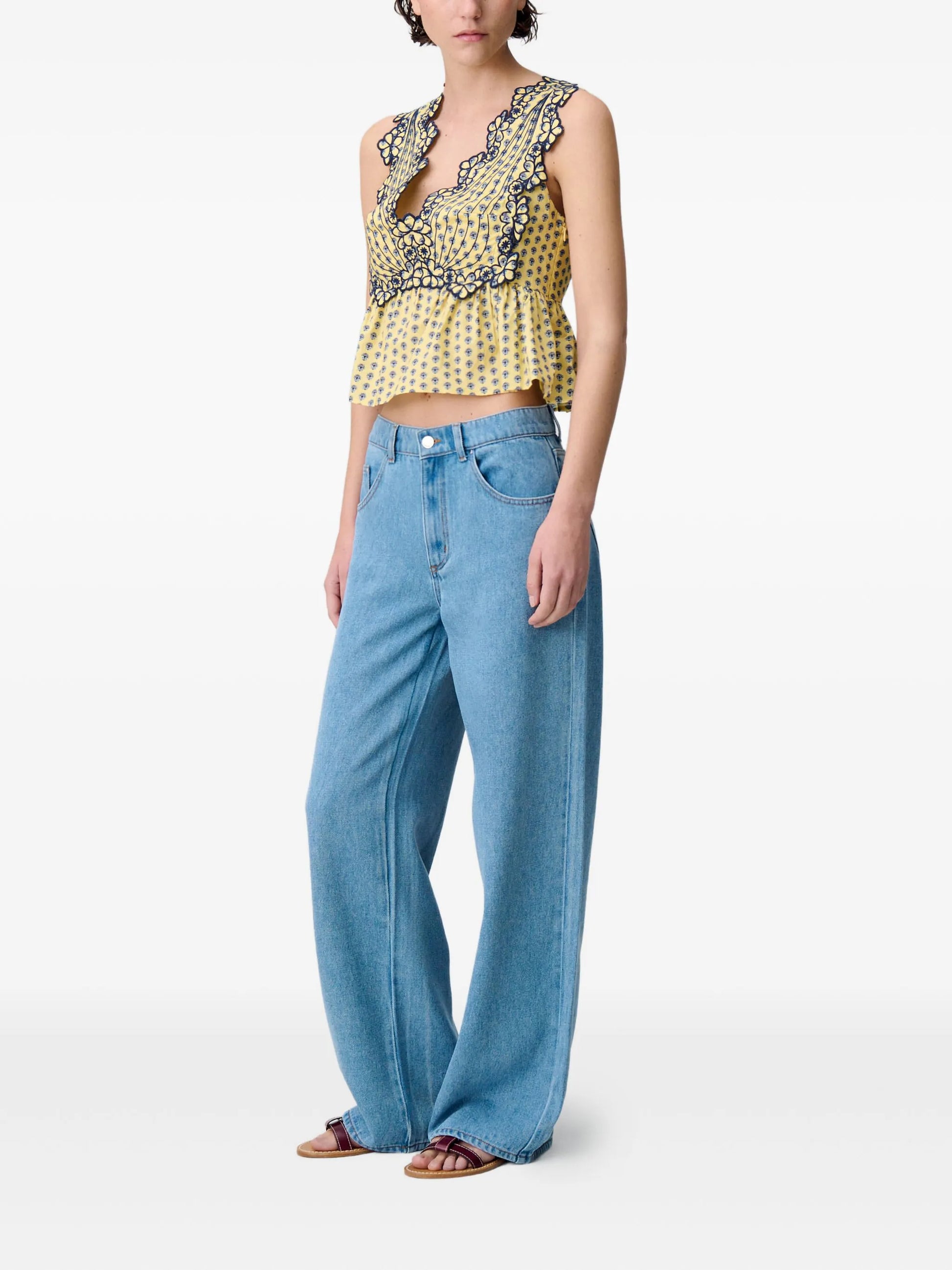 Claudie Pierlot embroidery.blouse