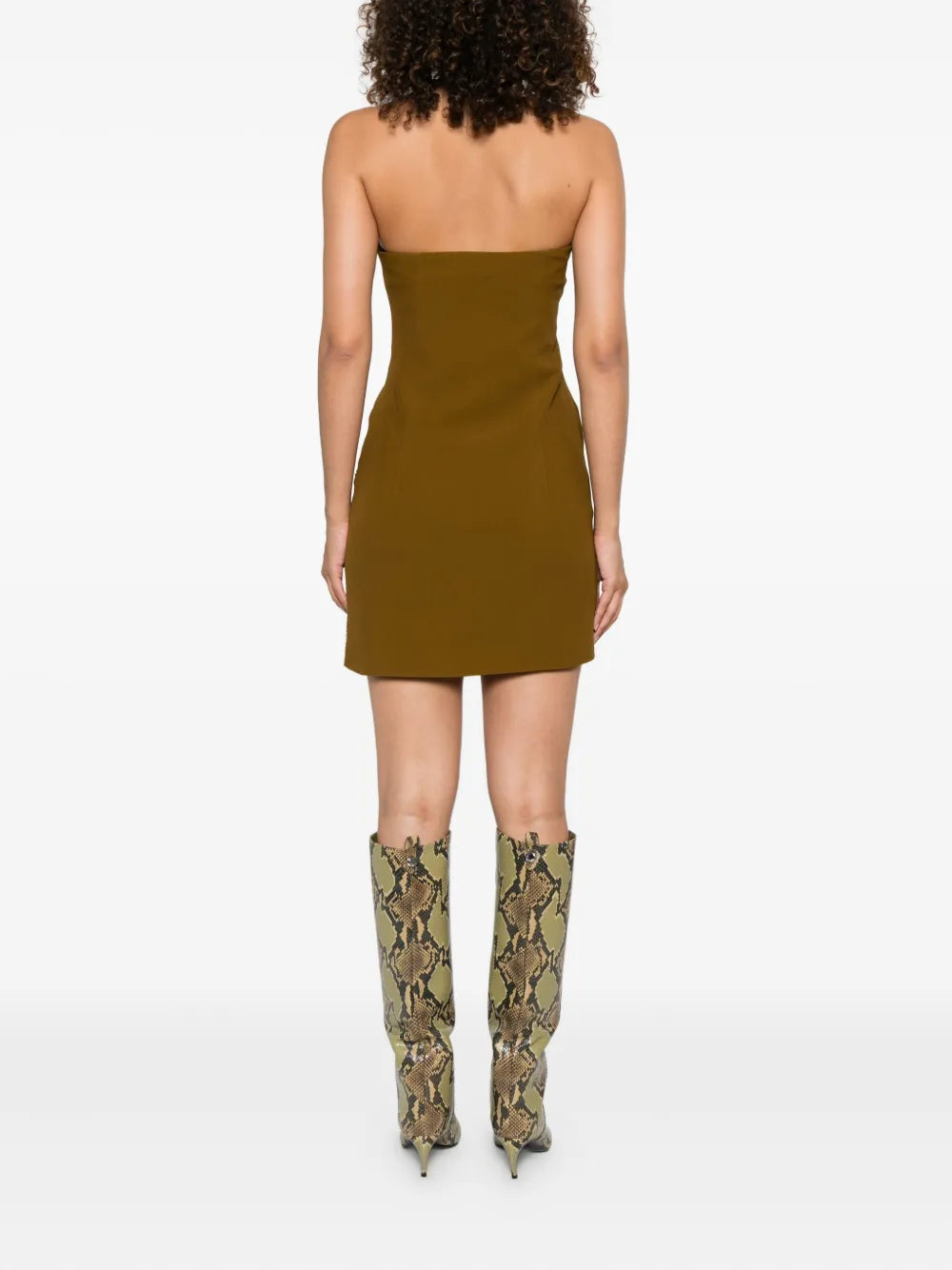 The Attico mesh-panelled minidress