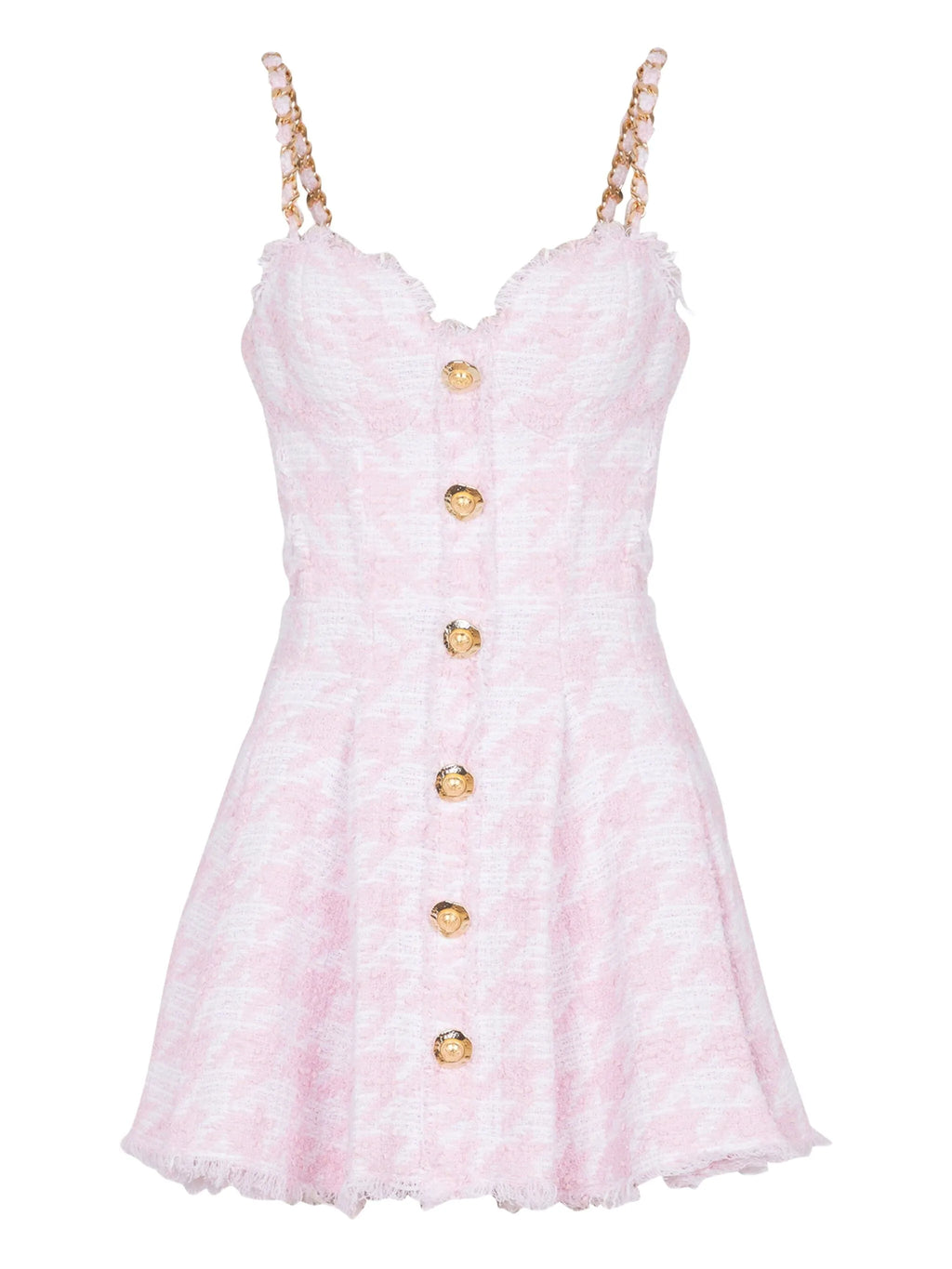 Mini-robe trapèze en tweed Balmain