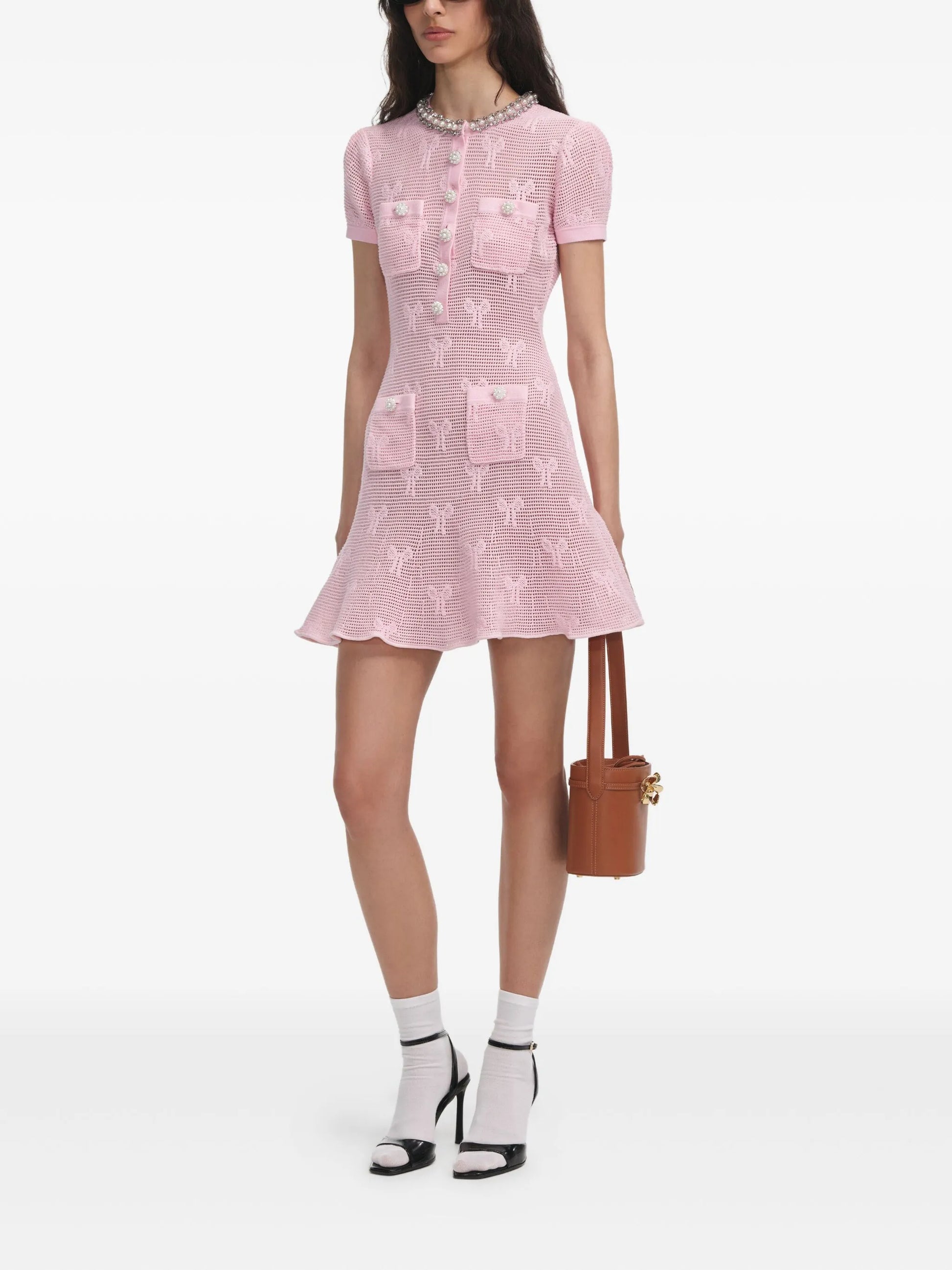 Self-Portrait Crochet Dress