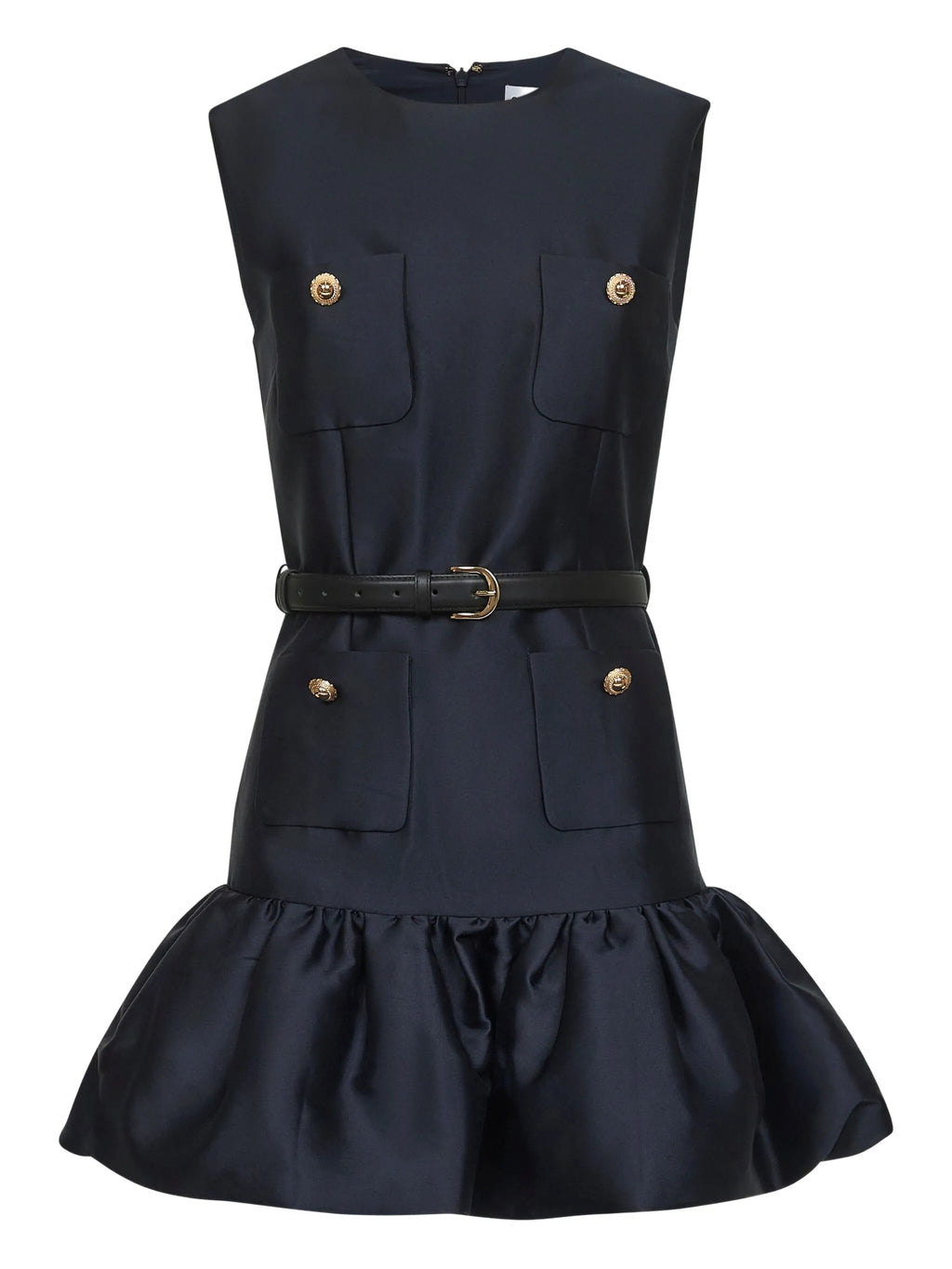 Self-Portrait taffeta sleeveless dress