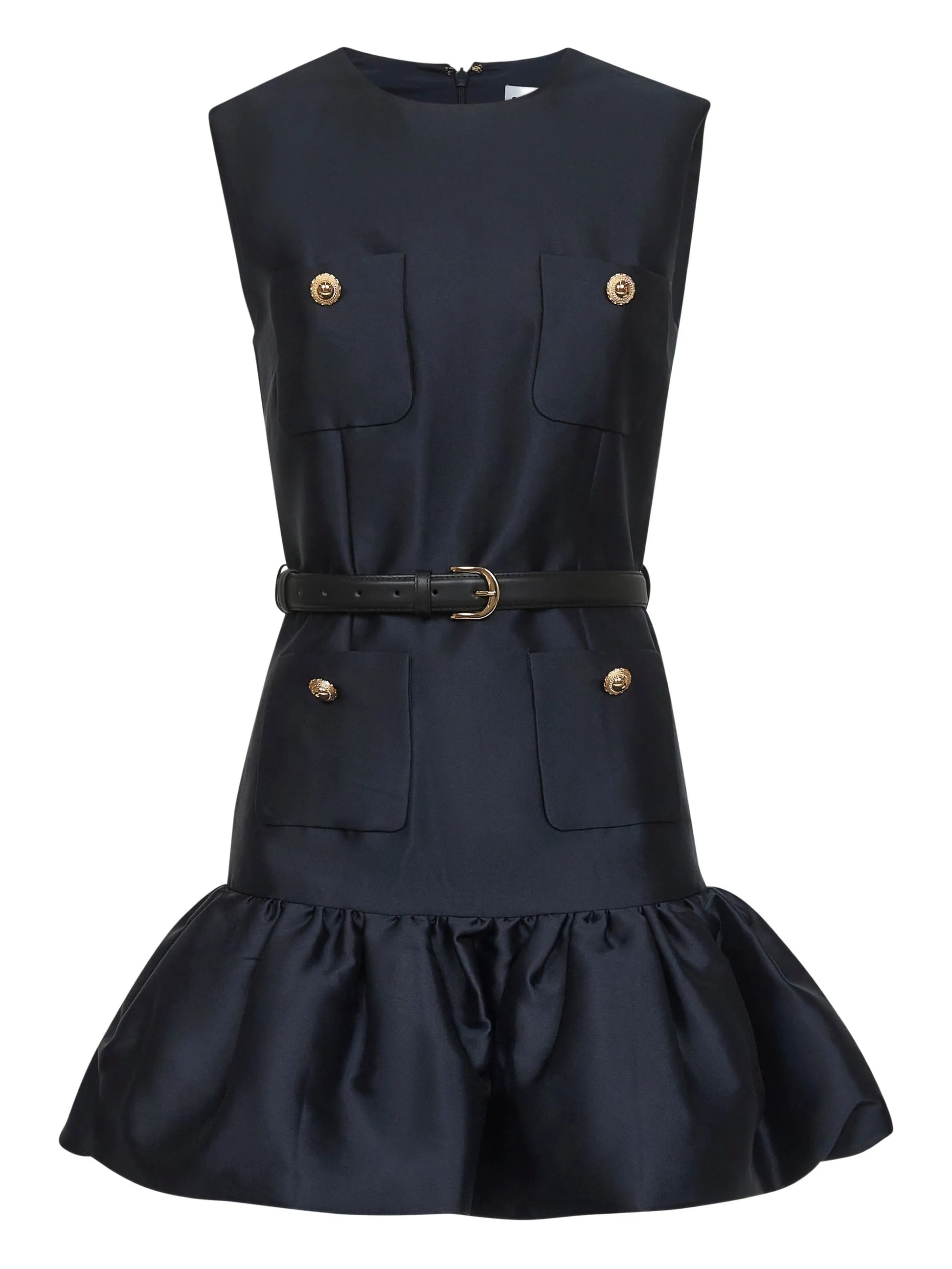 Self-Portrait taffeta sleeveless dress