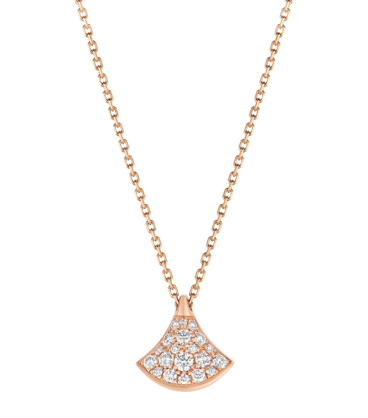 Collier pendentif BVLGARI en or rose et diamants Divas' Dream