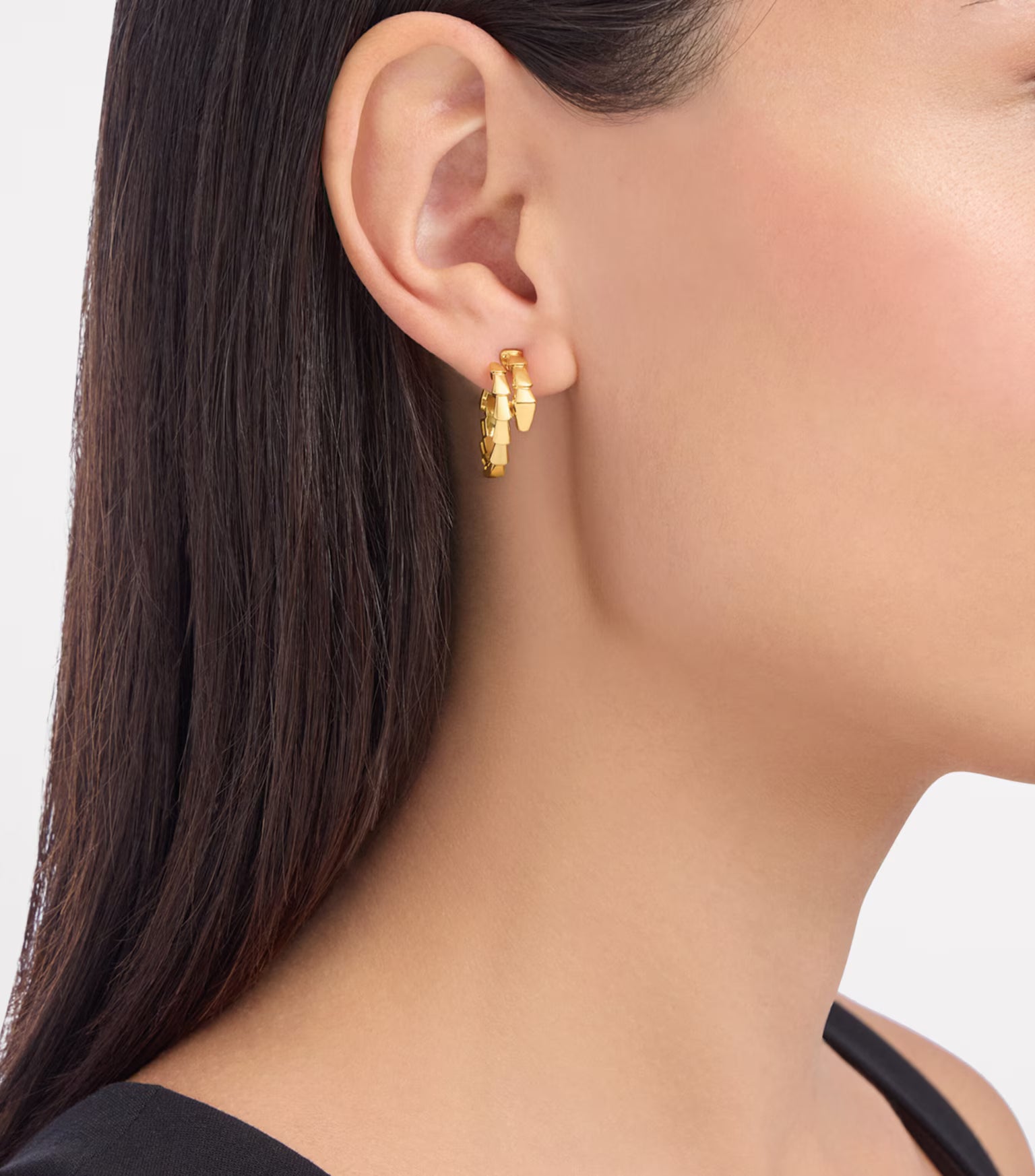 Boucles d'oreilles Serpenti Viper en or jaune BVLGARI
