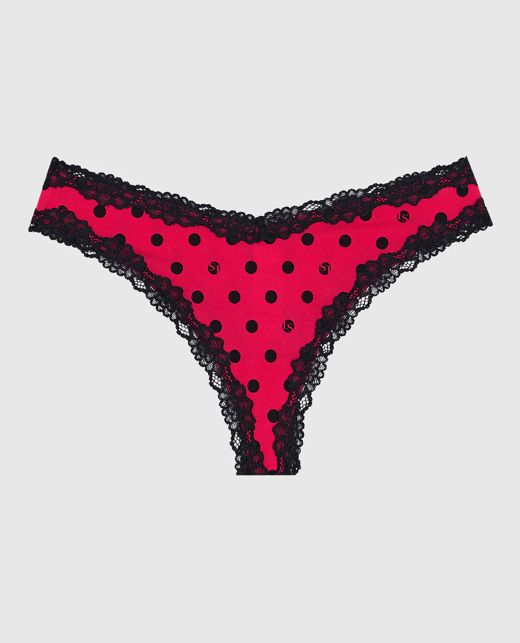 Culotte string LA SENZA avec dentelle en LS Dot