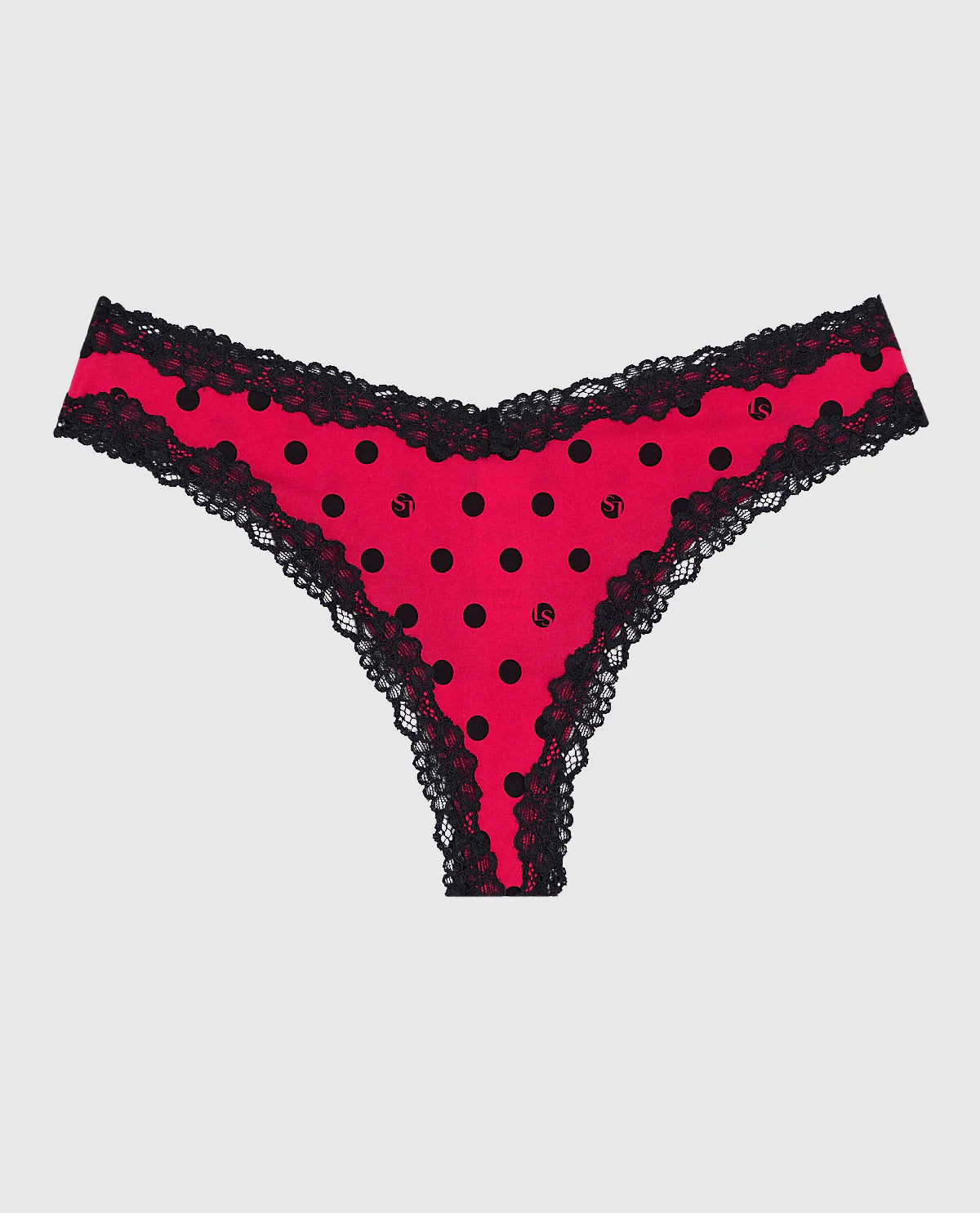 Culotte string LA SENZA avec dentelle en LS Dot