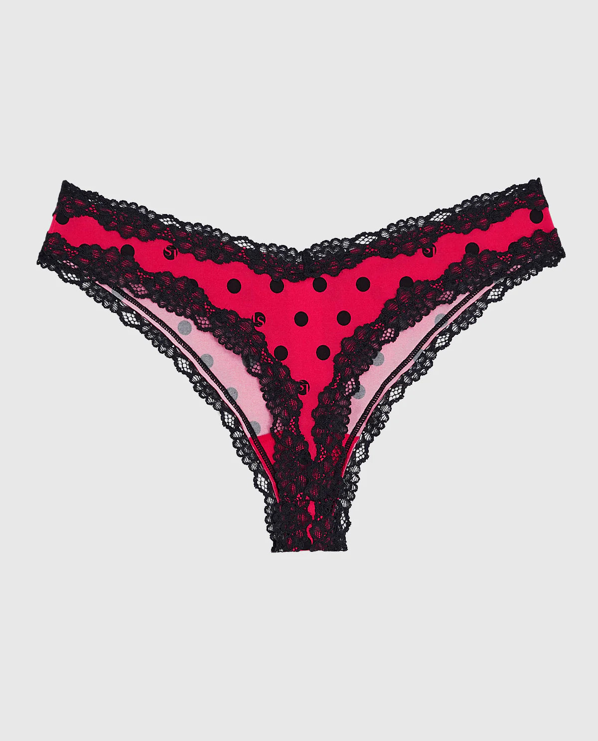 Culotte string LA SENZA avec dentelle en LS Dot
