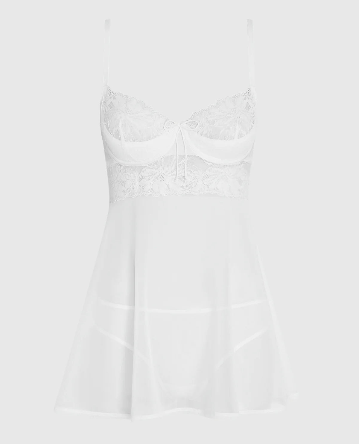 Babydoll balconnet non doublé avec nœud LA SENZA en ivoire