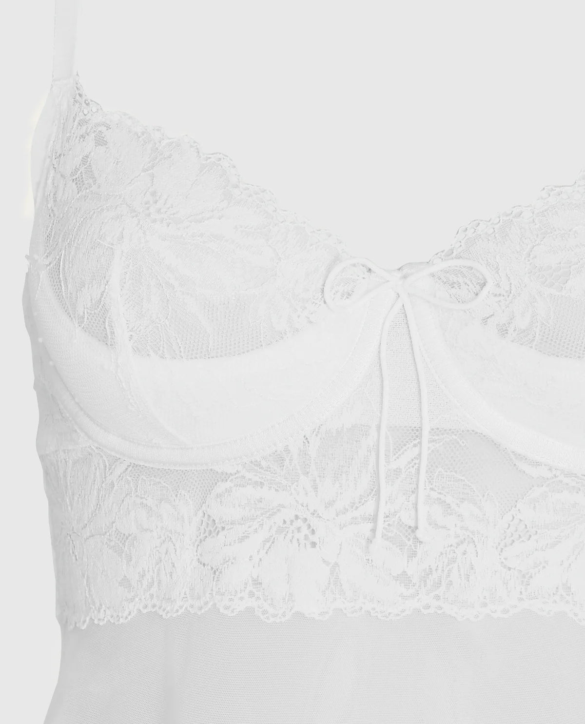 Babydoll balconnet non doublé avec nœud LA SENZA en ivoire