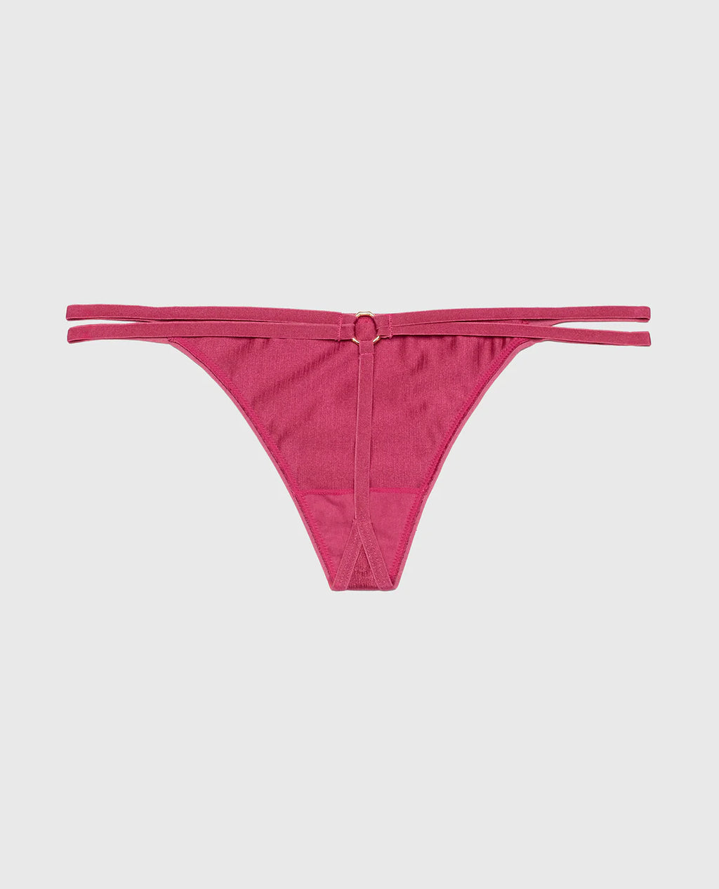 Culotte string LA SENZA avec anneau en bambou, couleur Pacific Coast