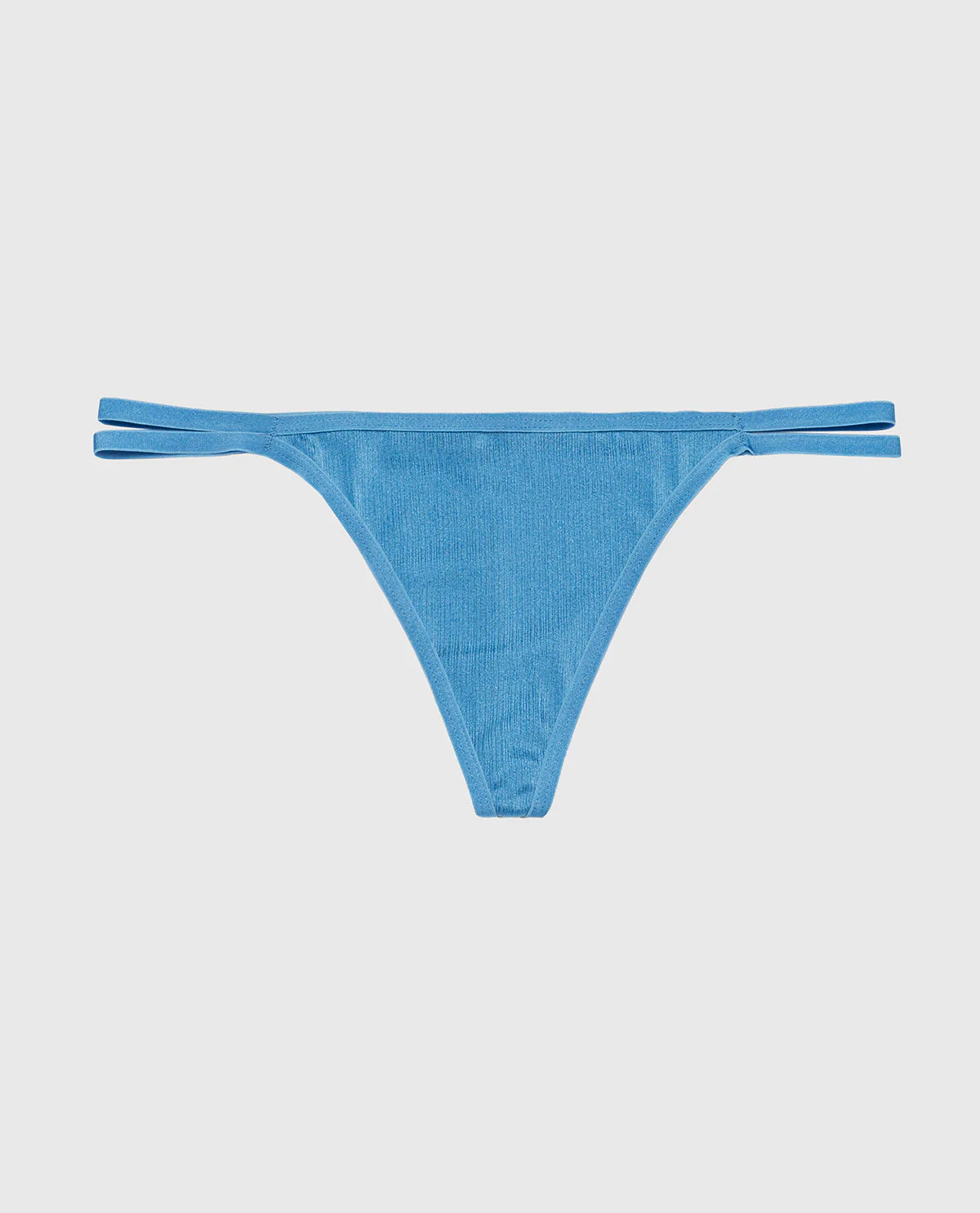 Culotte string LA SENZA avec anneau en bambou, couleur Pacific Coast