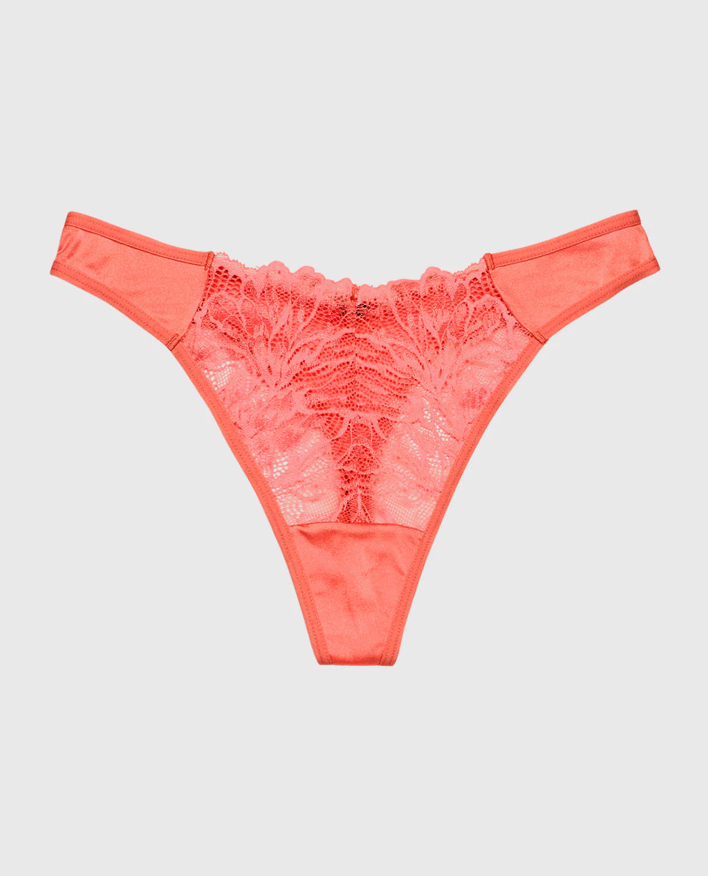 LA SENZA - Pantalon string en dentelle à jambe haute