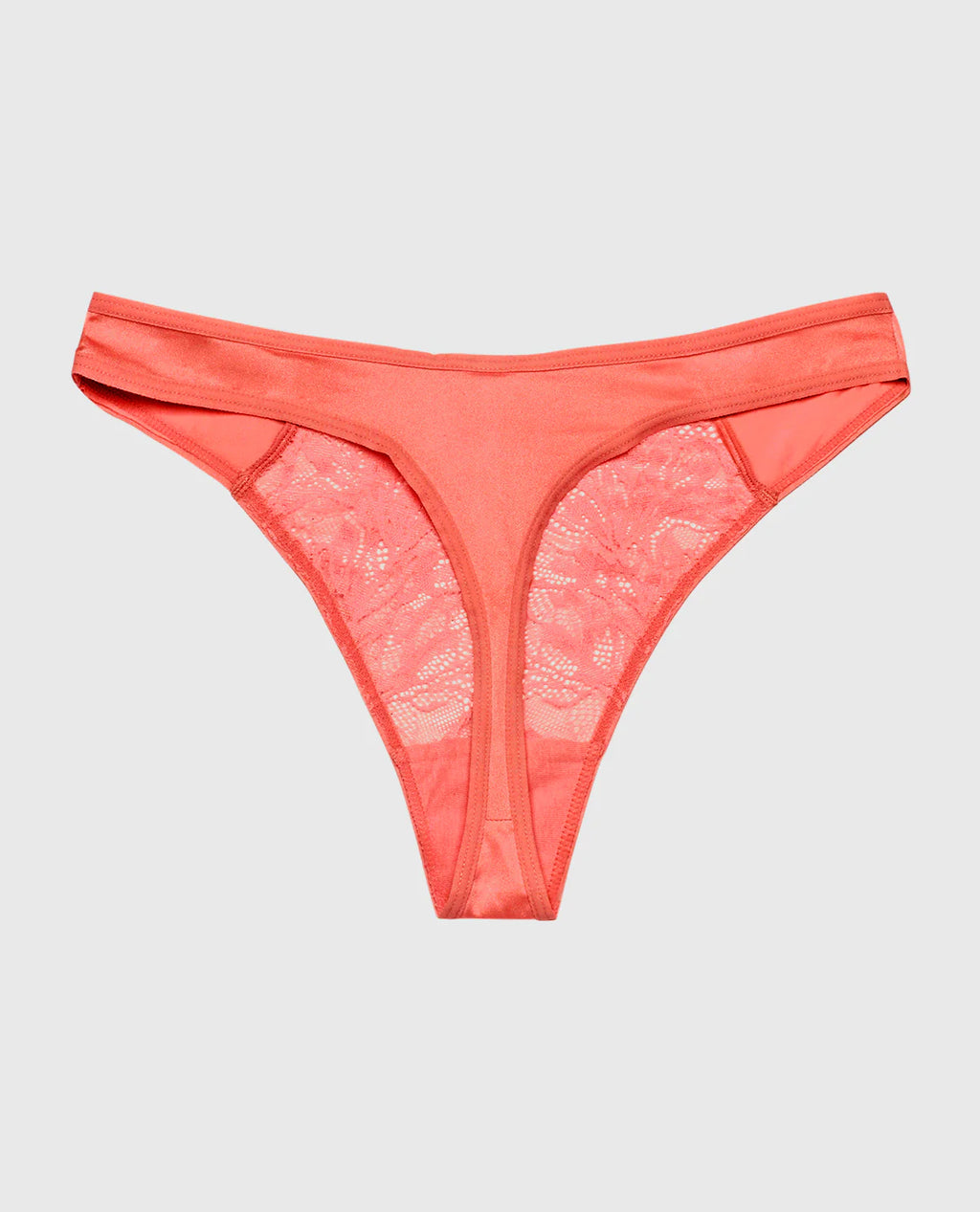 LA SENZA - Pantalon string en dentelle à jambe haute