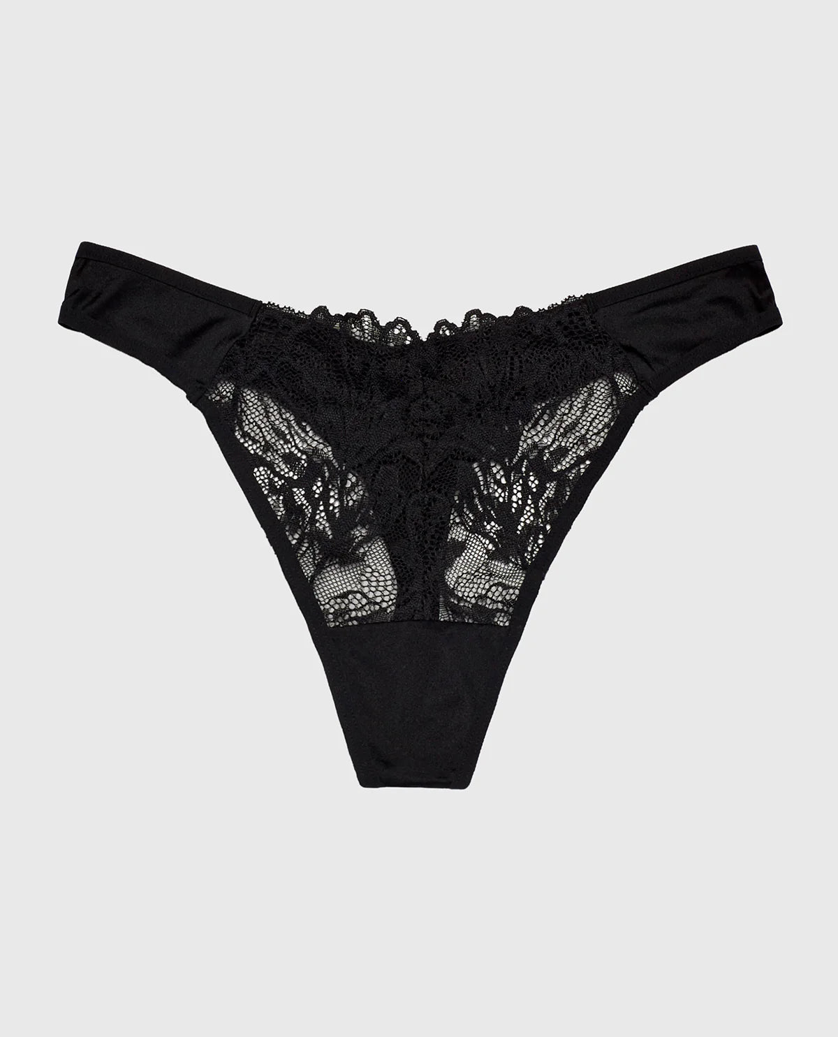 LA SENZA - Pantalon string en dentelle à jambe haute