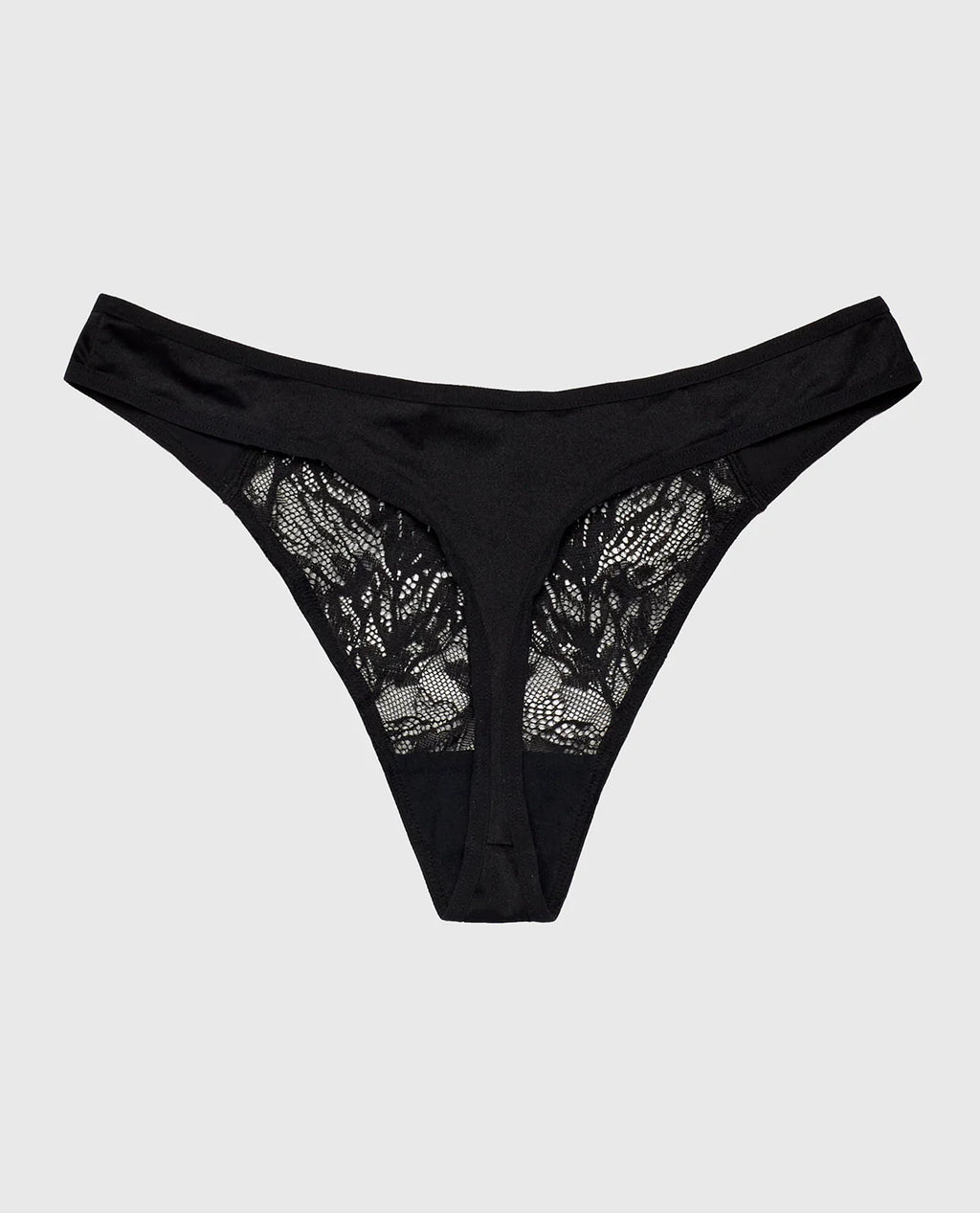 LA SENZA - Pantalon string en dentelle à jambe haute
