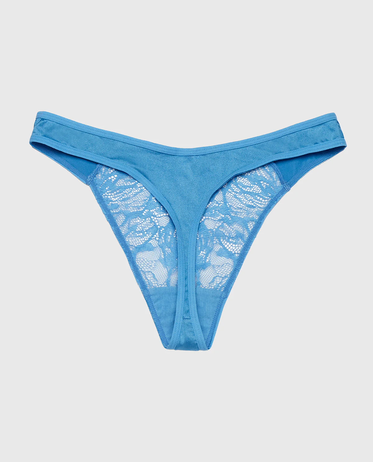 LA SENZA - Pantalon string en dentelle à jambe haute