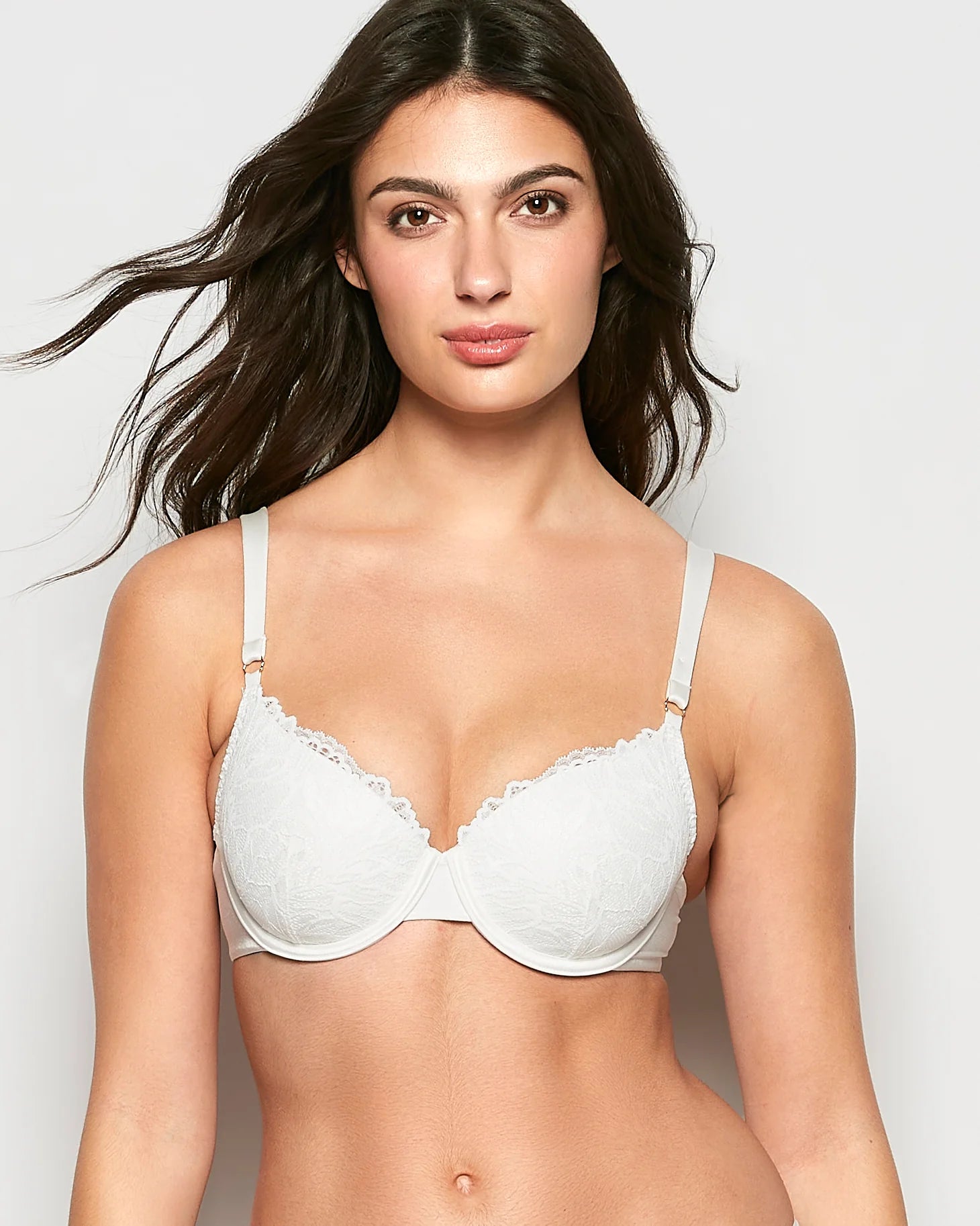 Soutien-gorge en dentelle légèrement doublé LA SENZA en ivoire