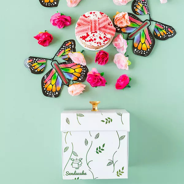 Bouquet de fleurs avec surprise papillon 🌺 