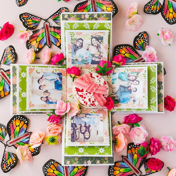 Bouquet de fleurs avec surprise papillon 🌺 