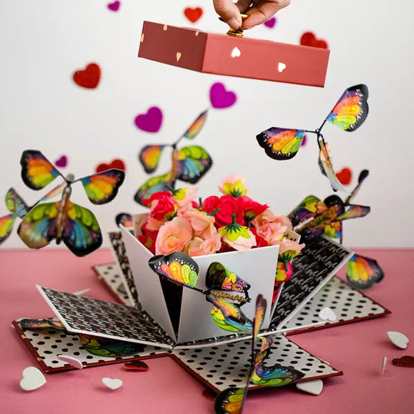 Coffret cadeau d'amour et surprise papillon 💘 