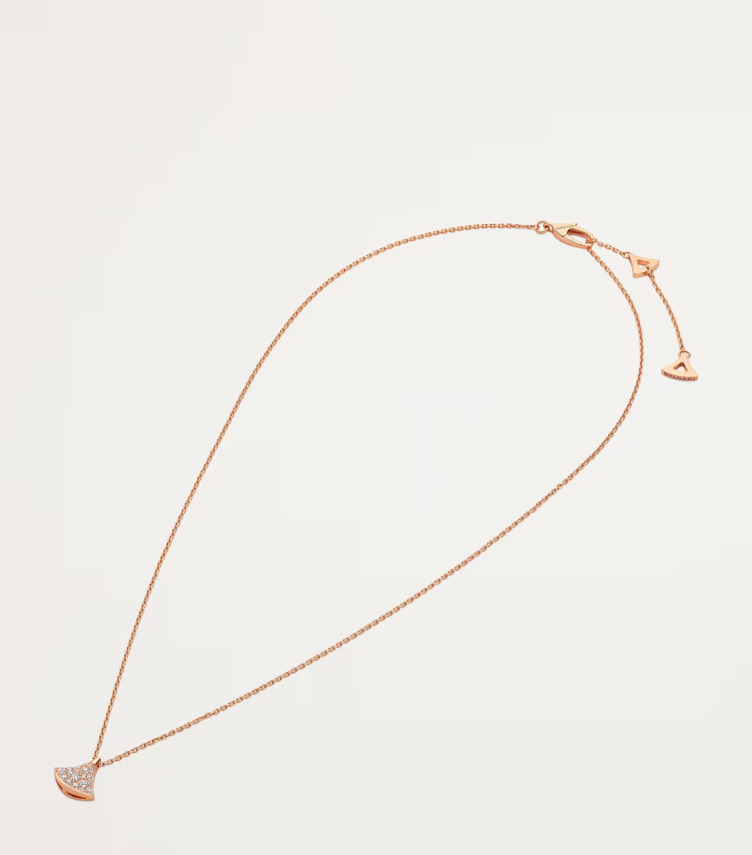 Collier pendentif BVLGARI en or rose et diamants Divas' Dream