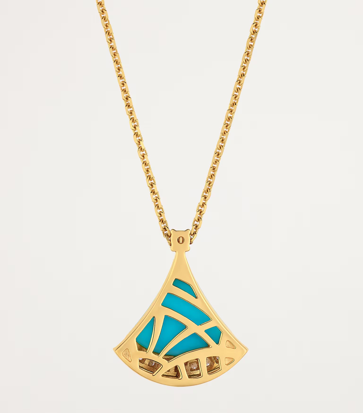 Collier BVLGARI Divas' Dream en or rose, diamants et turquoise