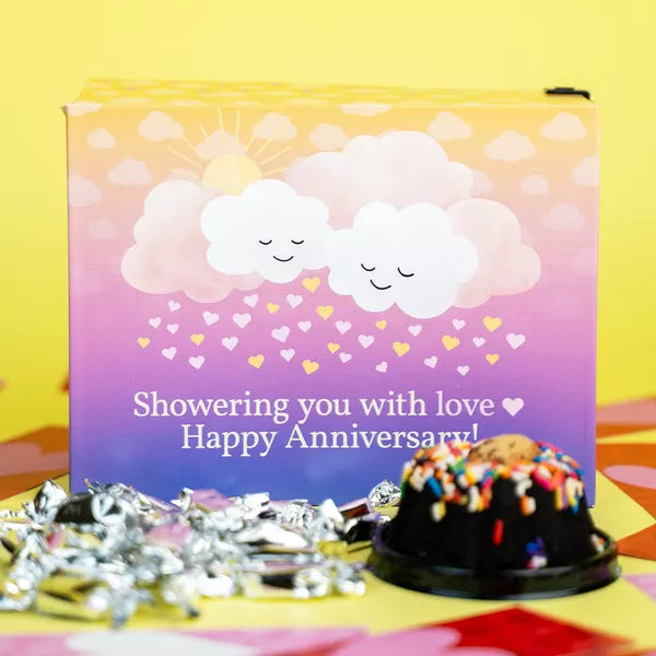 Coffret de douche d'amour anniversaire de rêve 