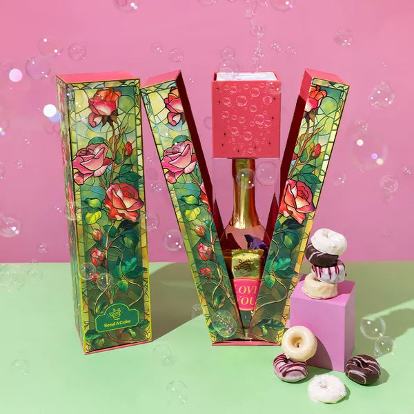 Boîte à bulles de roses