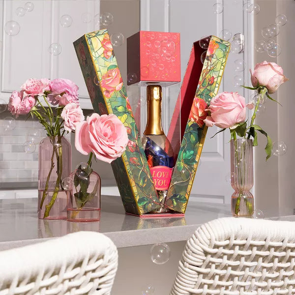 Boîte à bulles de roses