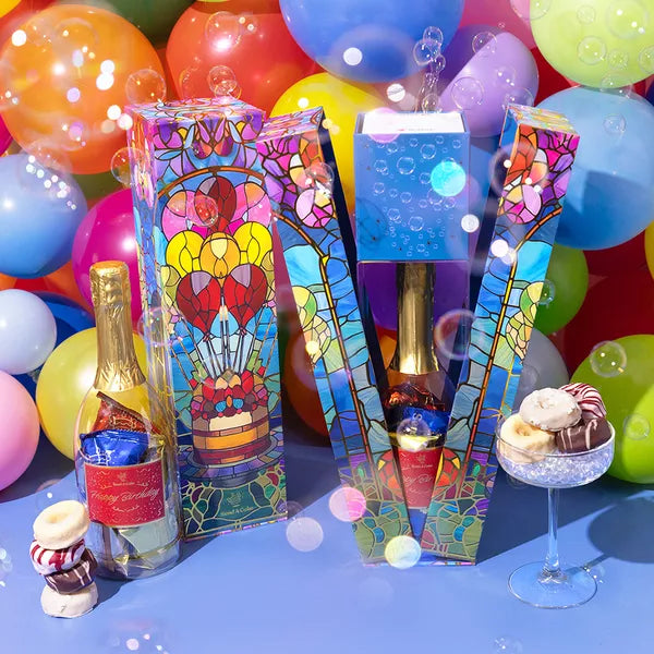 Boîte à bulles d'anniversaire 