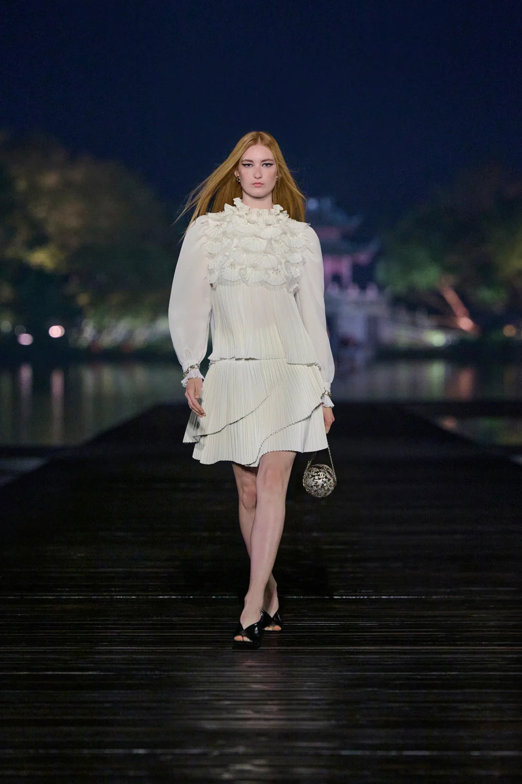 CHANEL White Skirt