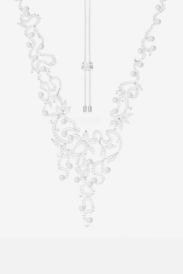 Collier ajustable APM Monaco avec perles et fleur