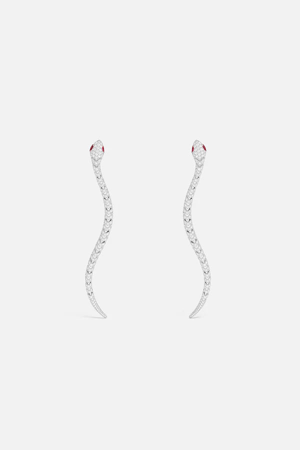 Boucles d'oreilles pendantes APM Monaco Pavé Kaa