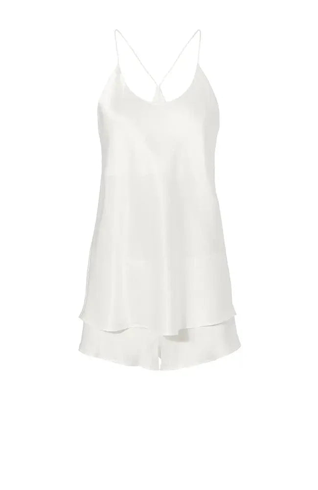 Bella Ivory Silk Camisole &amp; Shorts