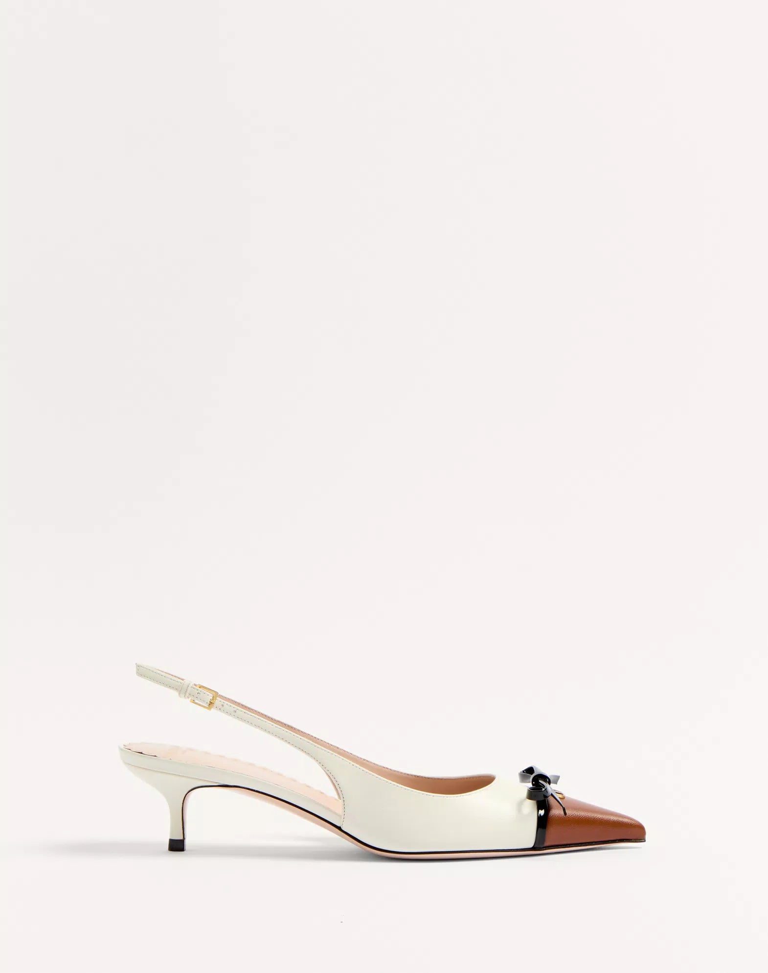 Valentino Bepointy Slingback Pumps In Kidskin 45Mm