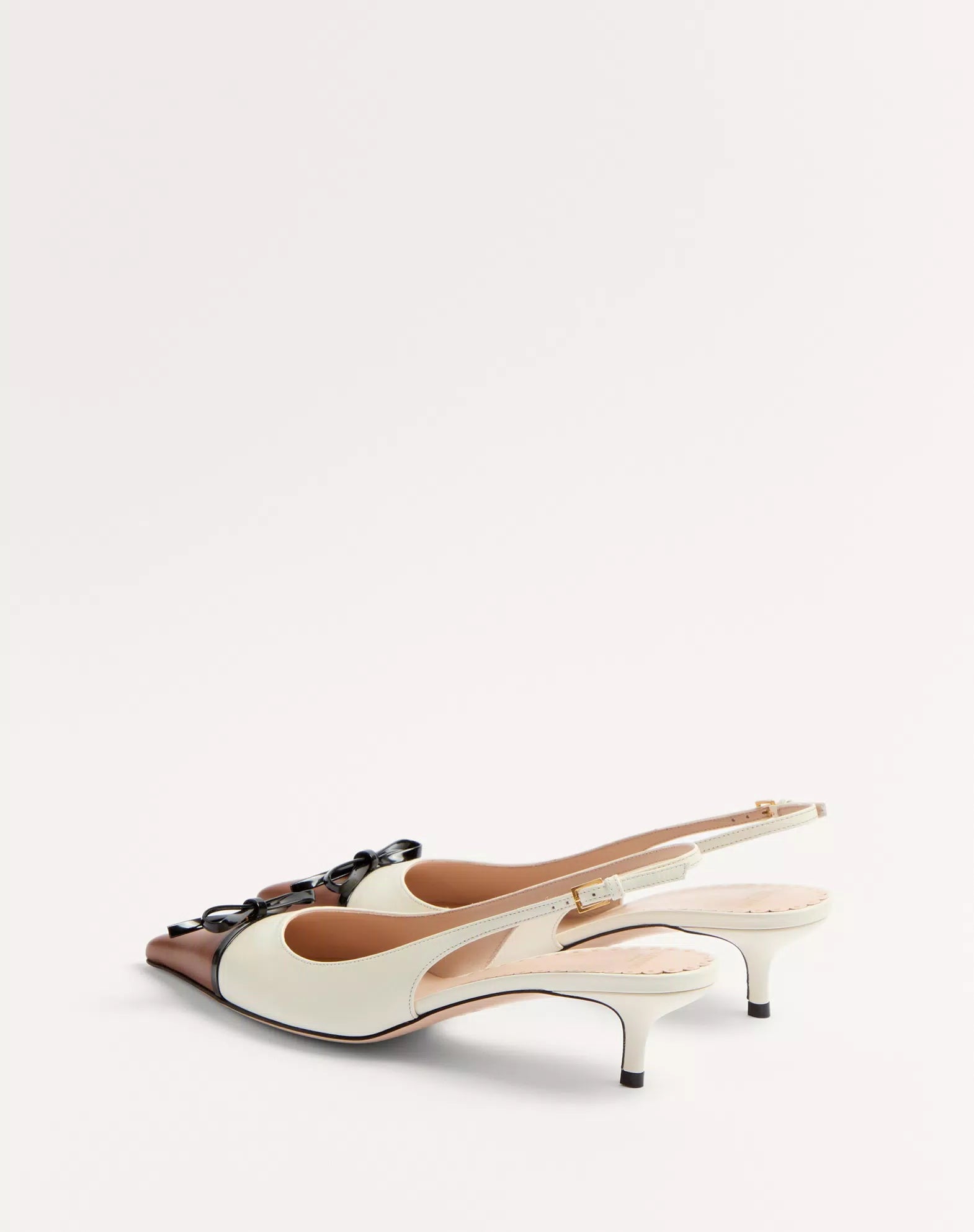 Valentino Bepointy Slingback Pumps In Kidskin 45Mm