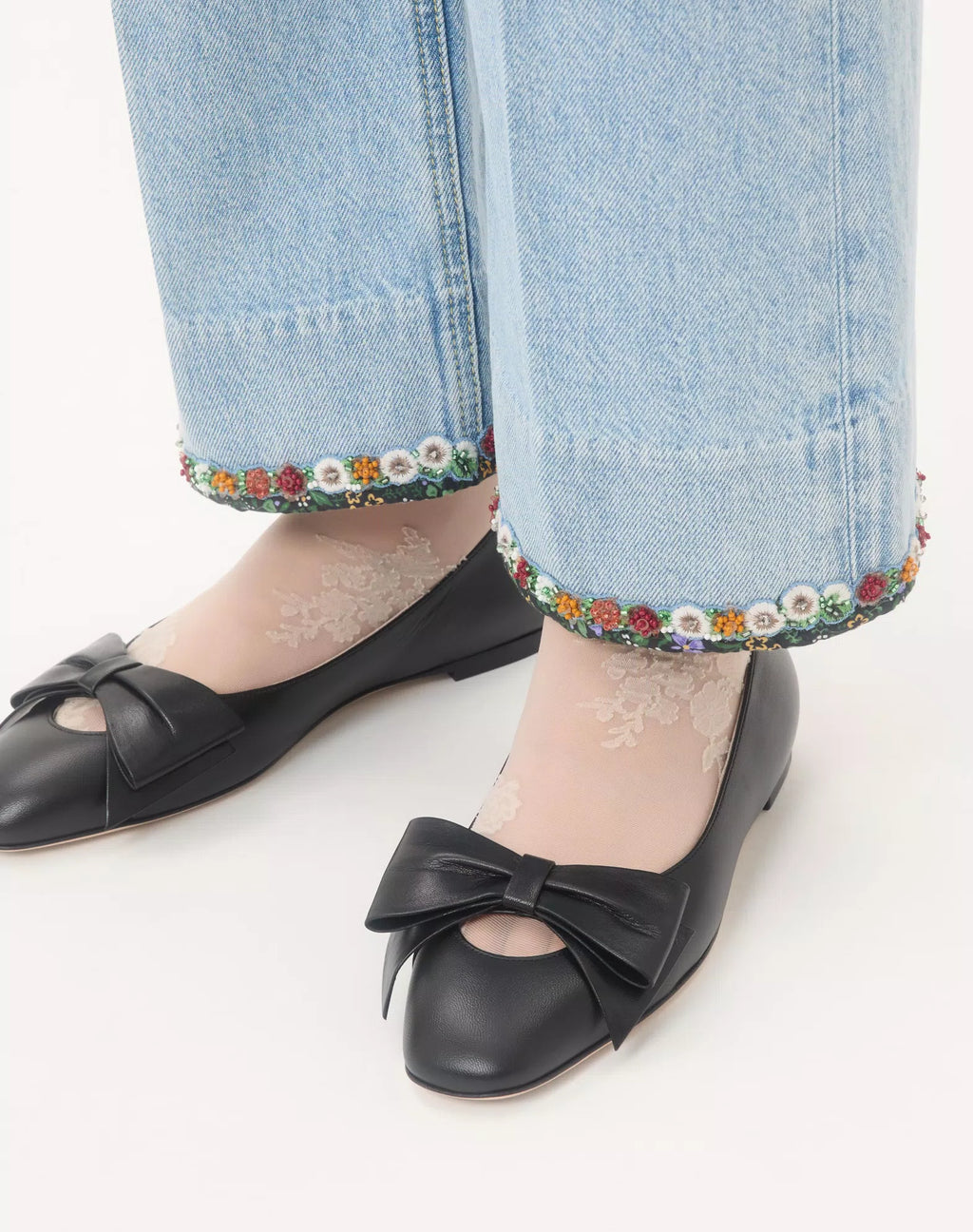 Valentino Bowow Kidskin Ballerina