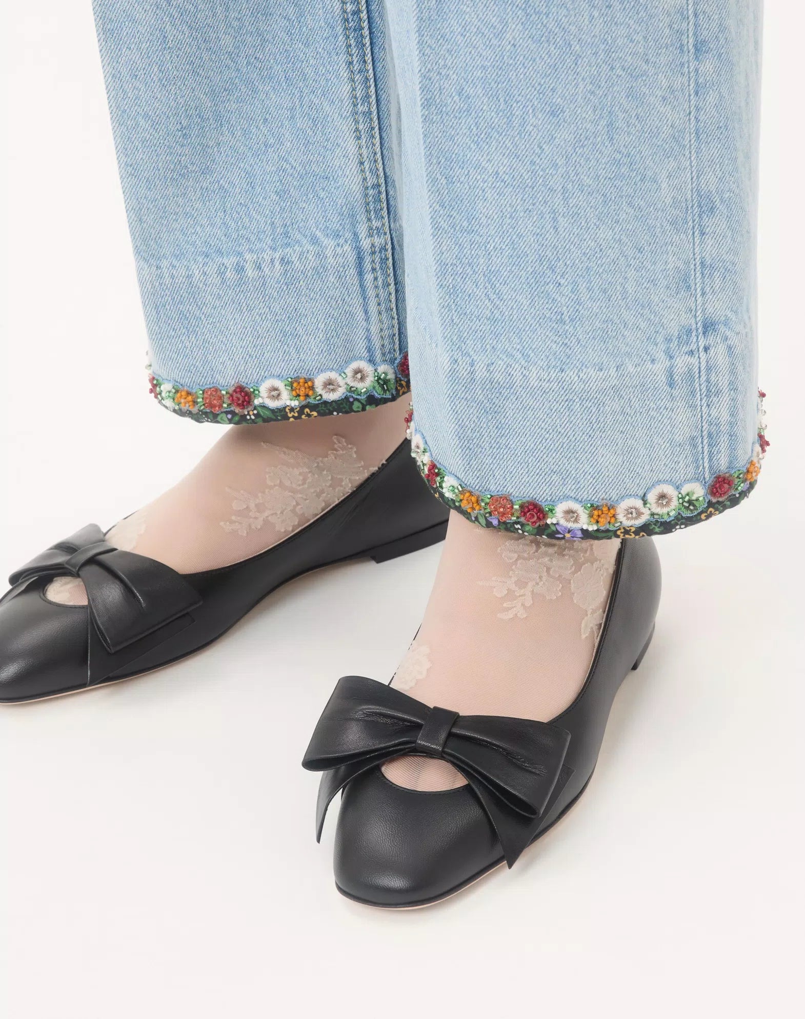 Valentino Bowow Kidskin Ballerina