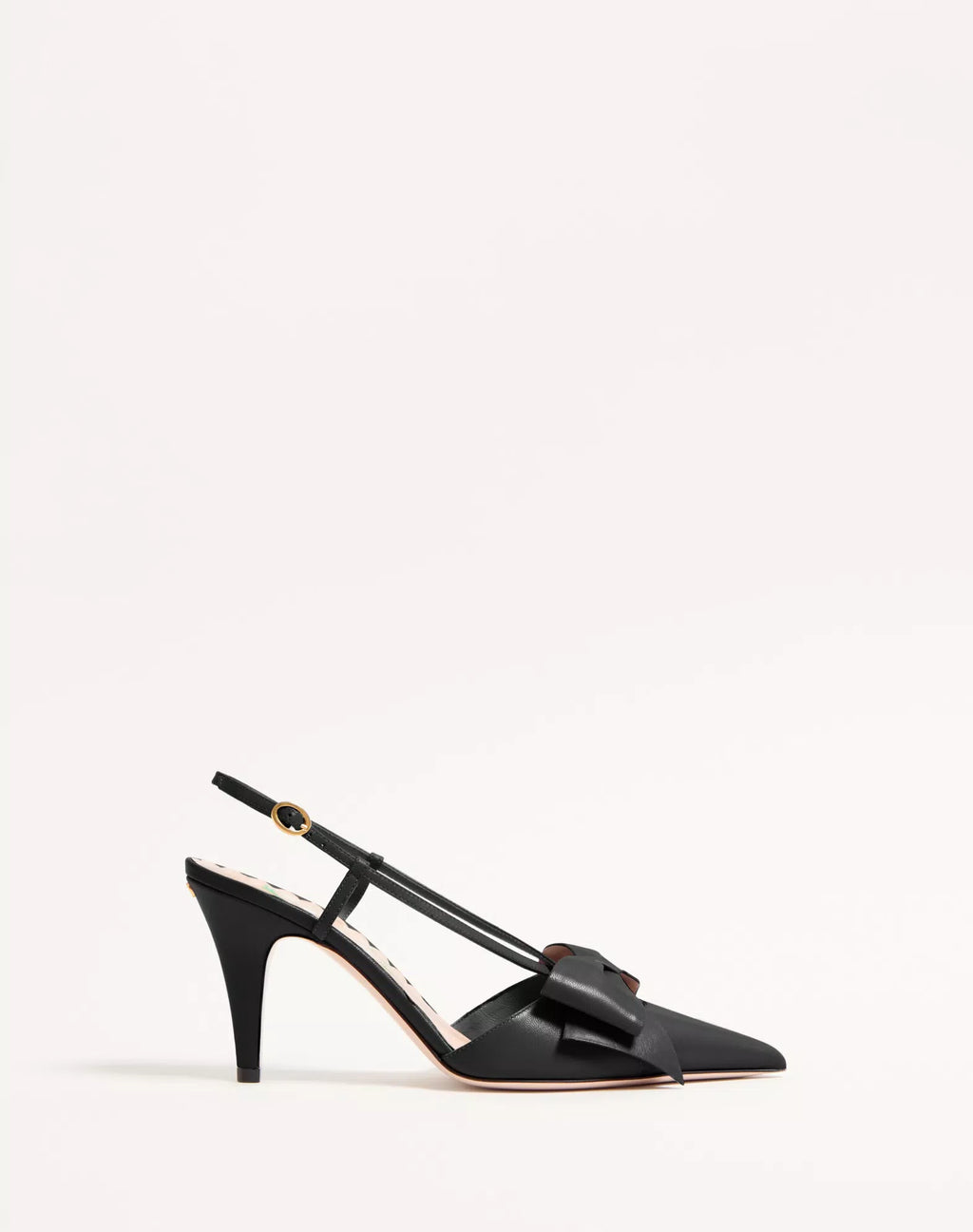 Valentino Bowow Slingback Pumps In Kidskin 85mm
