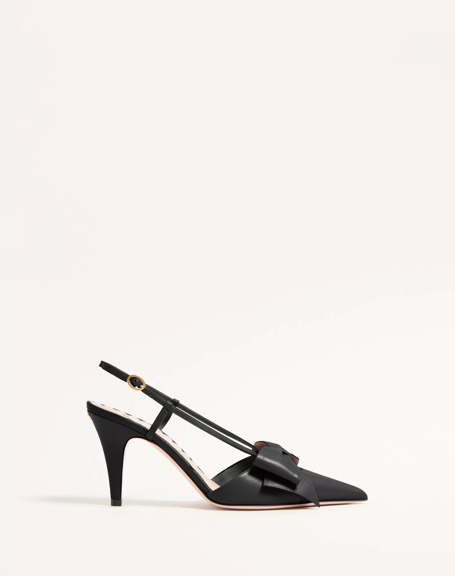 Valentino Bowow Slingback Pumps In Kidskin 85mm