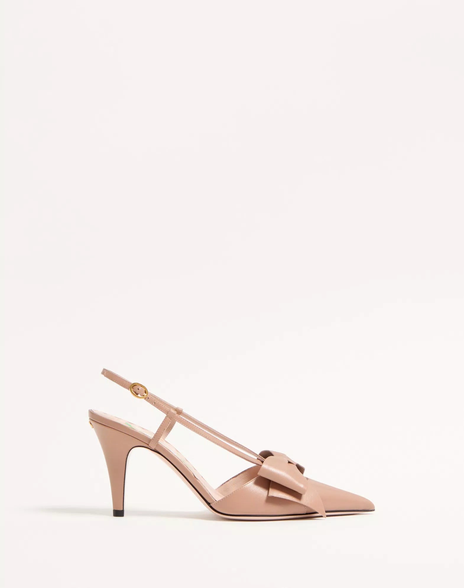Valentino Bowow Slingback Pumps In Kidskin 85mm
