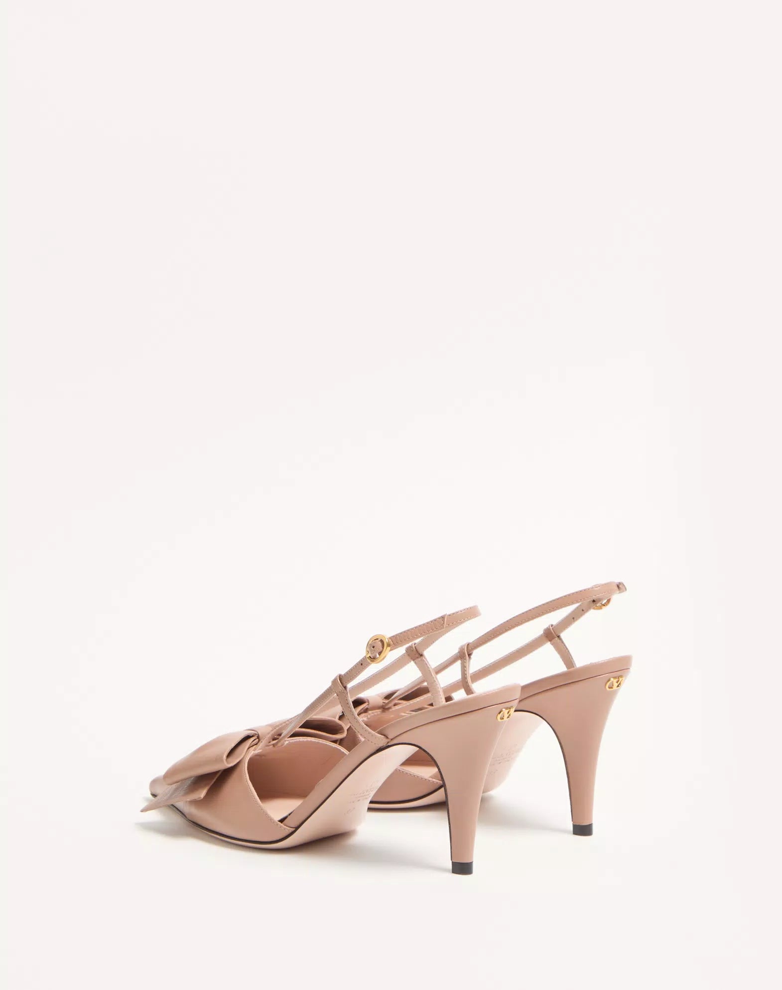 Valentino Bowow Slingback Pumps In Kidskin 85mm