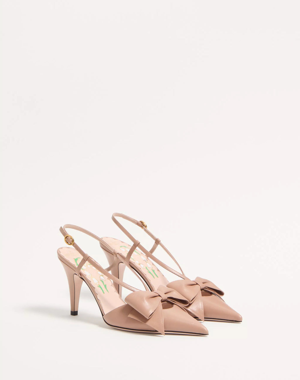 Bowow suede lace-up pumps 85mm
