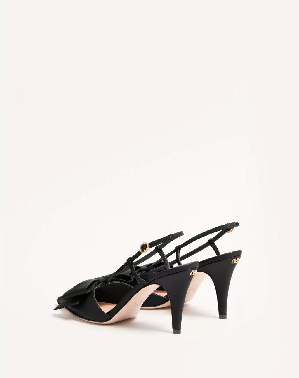 Valentino Bowow Slingback Pumps In Kidskin 85mm