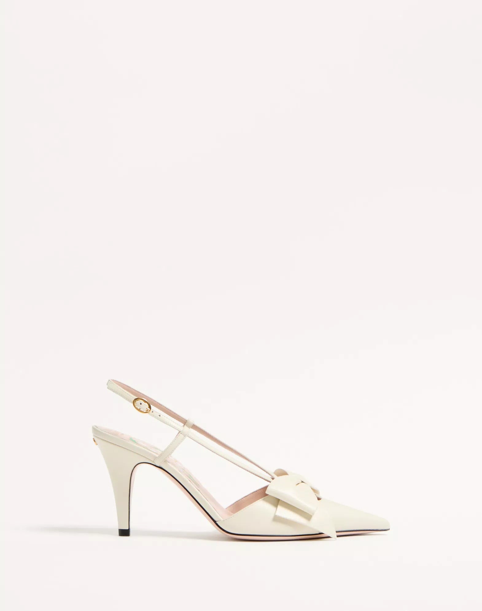 Valentino Bowow Slingback Pumps In Kidskin 85mm