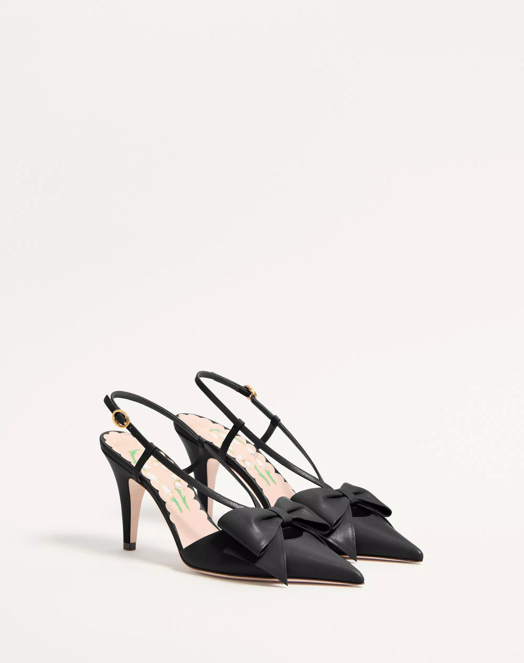 Bowow suede lace-up pumps 85mm