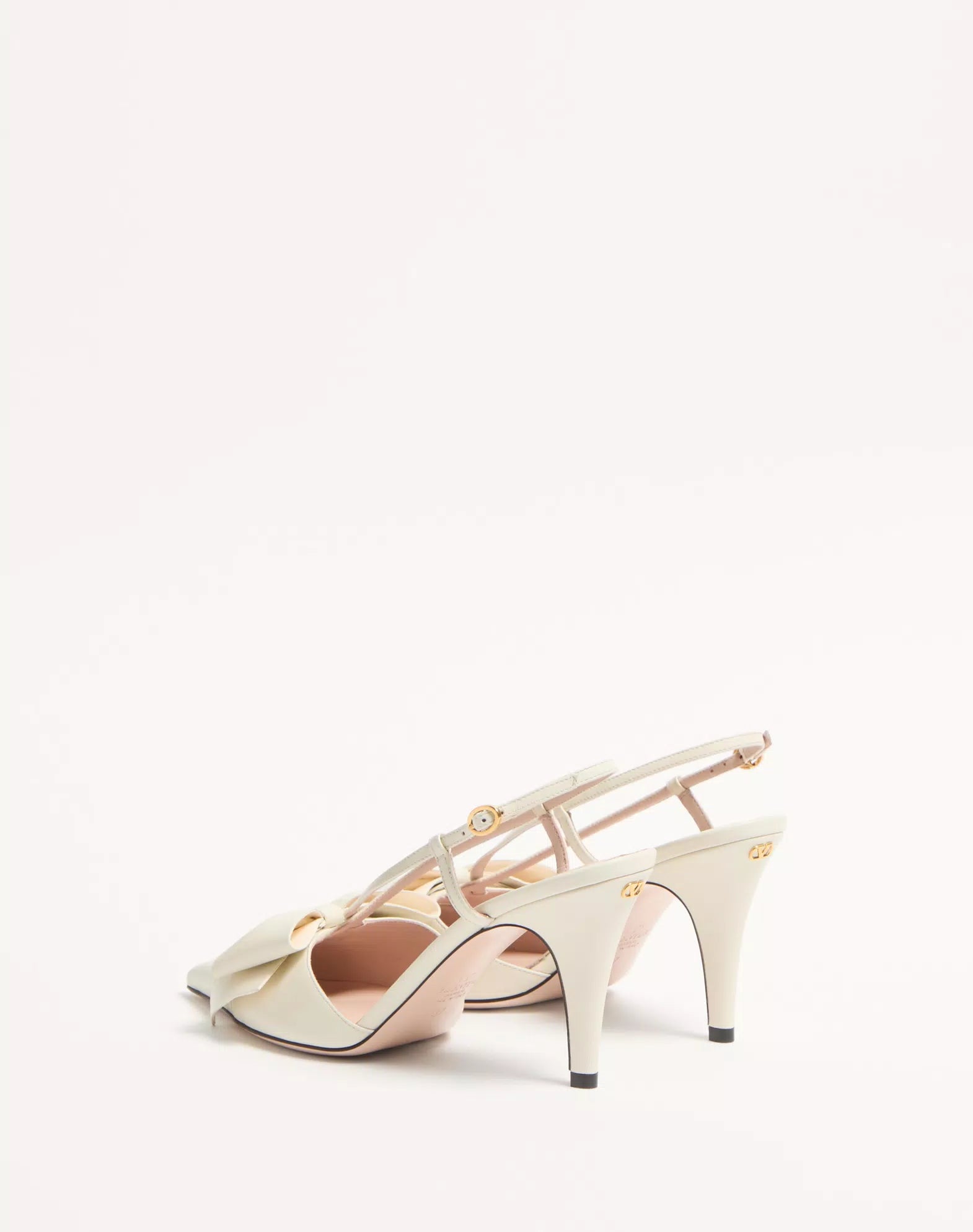 Valentino Bowow Slingback Pumps In Kidskin 85mm