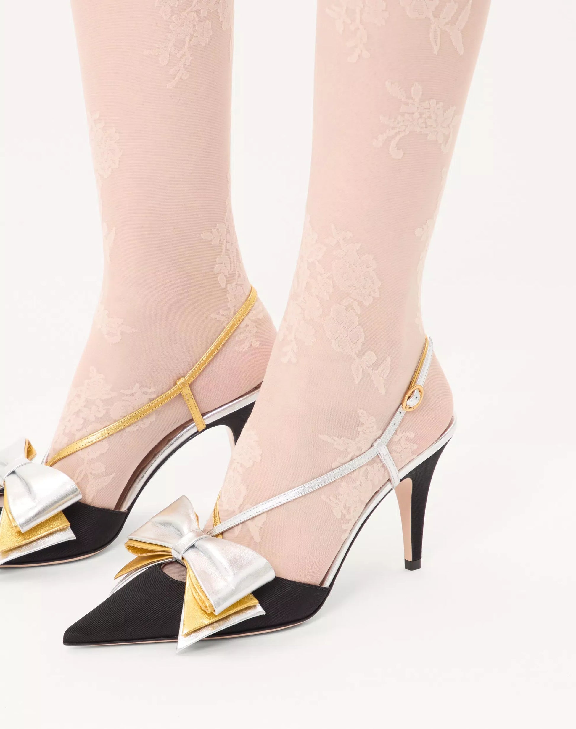 Escarpins Bowow Moire Slingback 85 mm